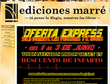 Tablet Screenshot of edicionesmarre.com